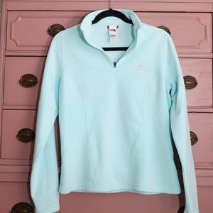 beautiful blue North Face quarter zip